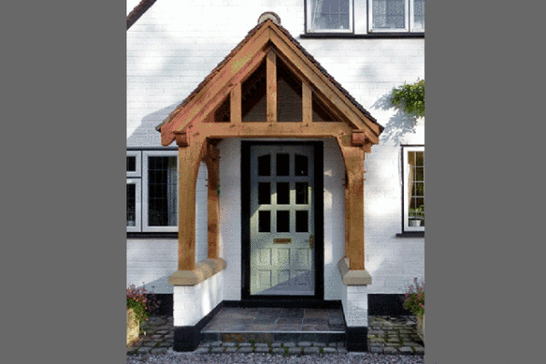 Porch, Bespoke Porch made from Oak
