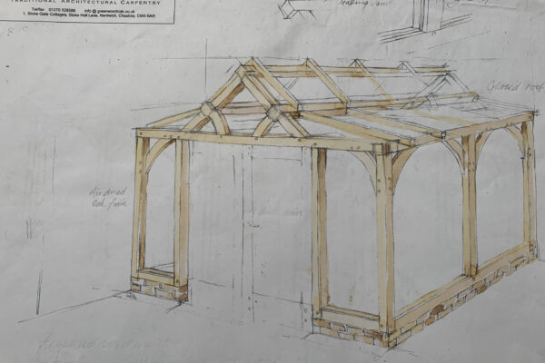 Garden room design sketch