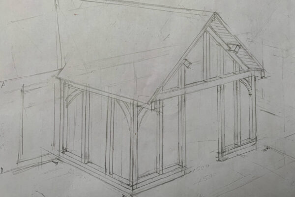 Design Sketch of garden room