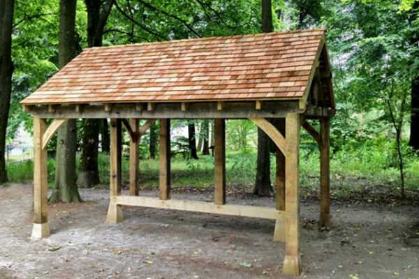 Bespoke woodland shelter