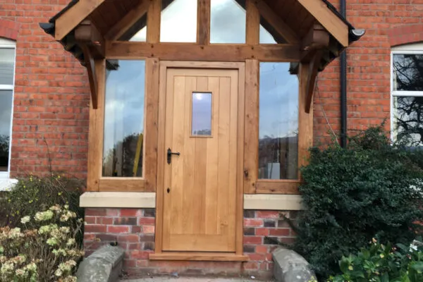 Oak Porch with door Oak Porch with door