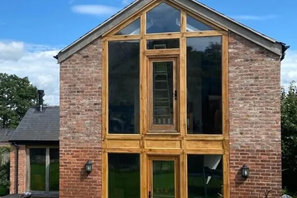 Glazed gable frame Glazed gable frame