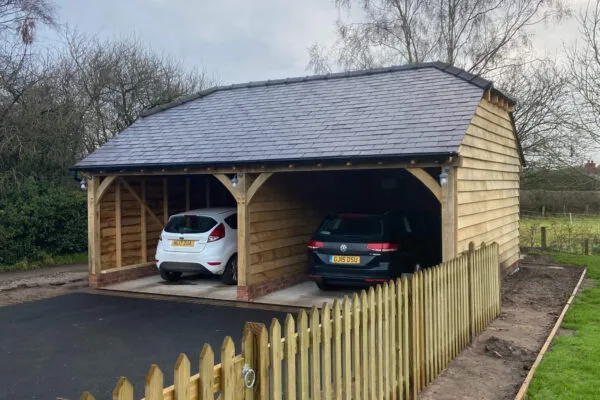Two bay garage
