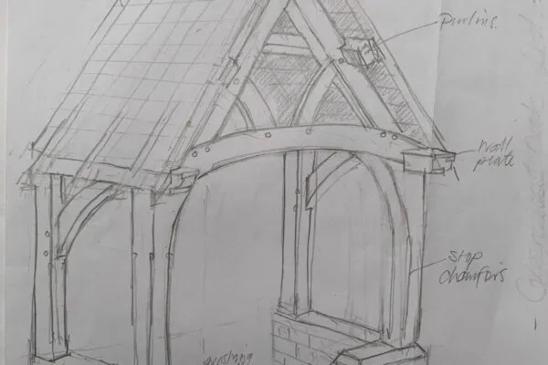 Porch design sketch