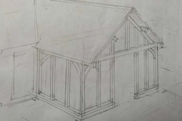 Design Sketch of garden room