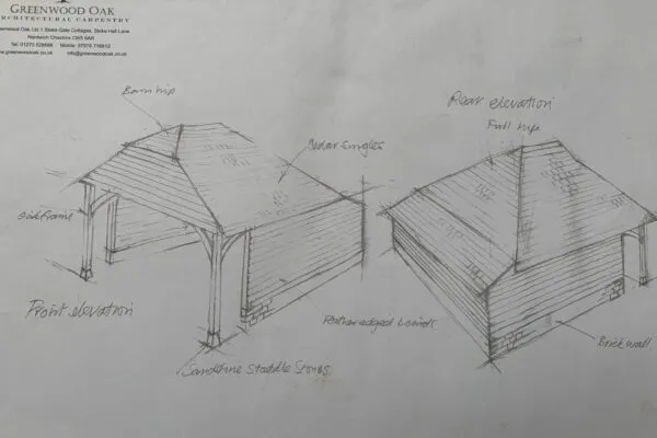 Car Port Design Sketch