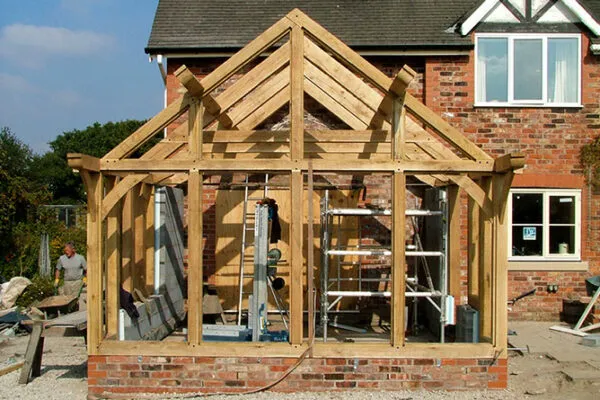 Fully glazed gable, Woodford Fully glazed gable