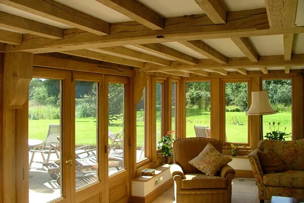 Interior View Interior of oak extension