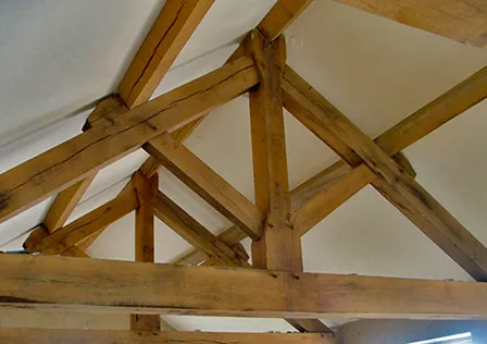 King post purlin roof