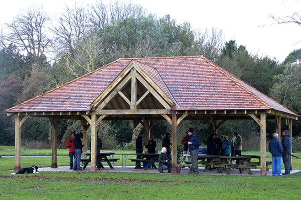 Cedar shingle roof