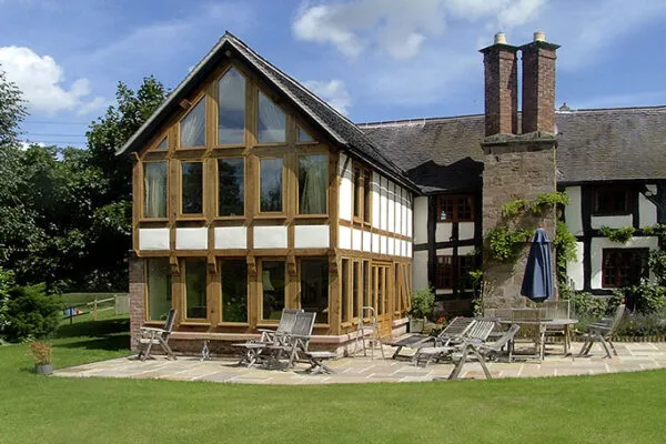 Oak Framed Extension, Spurstow Oak Framed Extension