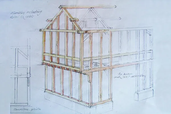 Oak-Framed extension Oak-Framed extension Sketch