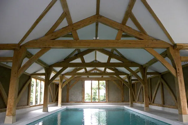 Swimming pool frame