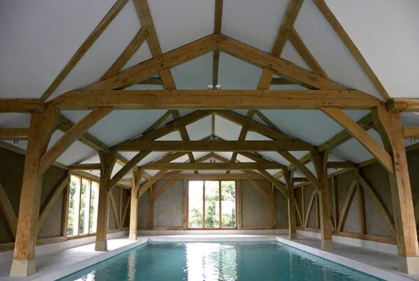 Swimming pool frame