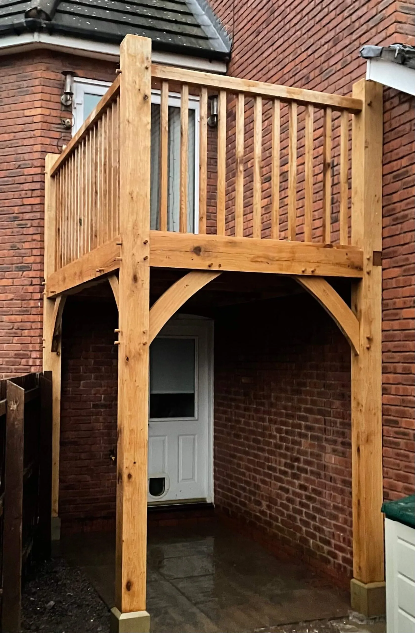 Raised Oak Patio